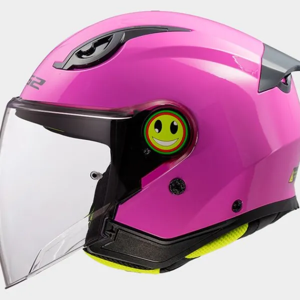 LS2 OF622 Funny II Solid Pink> Kinder Scooterhelmen