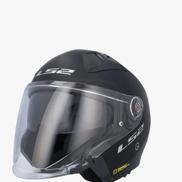 LS2 OF603 Infinity II Solid Matt Black> Jethelmen|Helmen Met Zonnevizier