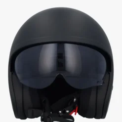 LS2 OF599 Spitfire II Solid Matt Black> Jethelmen|Helmen Met Zonnevizier