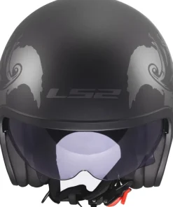 LS2 OF599 Spitfire II Willy Black Grey-06> Jethelmen|Helmen Met Zonnevizier