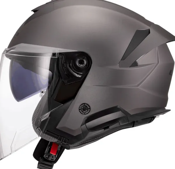 LS2 OF618 Verso II Solid Nardo Grey> Jethelmen|Helmen Met Zonnevizier