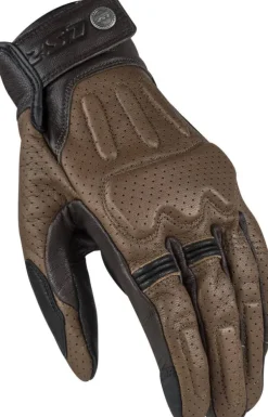 LS2 Rust Man Gloves Brown Leather> Motorhandschoenen