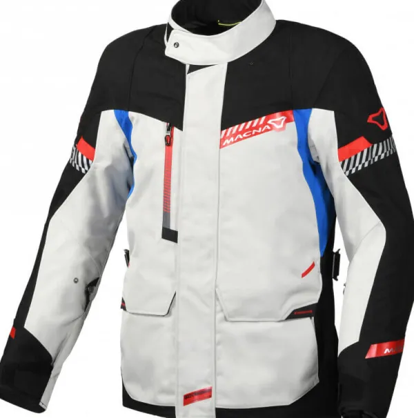 Macna Aspire Motorjas Grey/Blue 815> Motorjassen