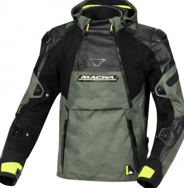 Macna Bradical Motorjas Green/Yellow> Motorjassen