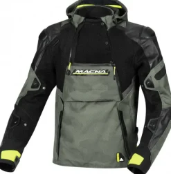 Macna Bradical Motorjas Green/Yellow> Motorjassen