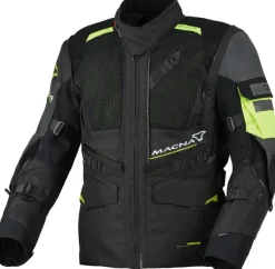 Macna Flexodus Motorjas Night Eye Black/Yellow 187> Motorjassen