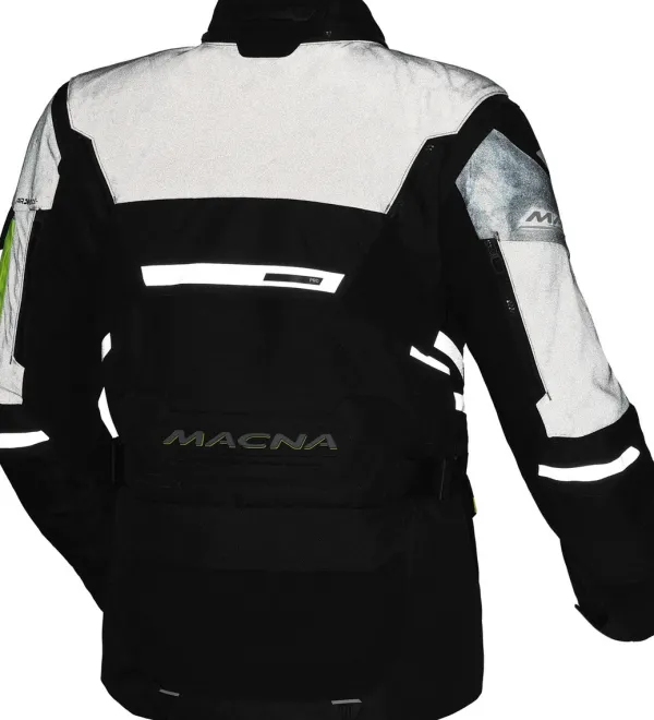 Macna Flexodus Motorjas Night Eye Black/Yellow 187> Motorjassen
