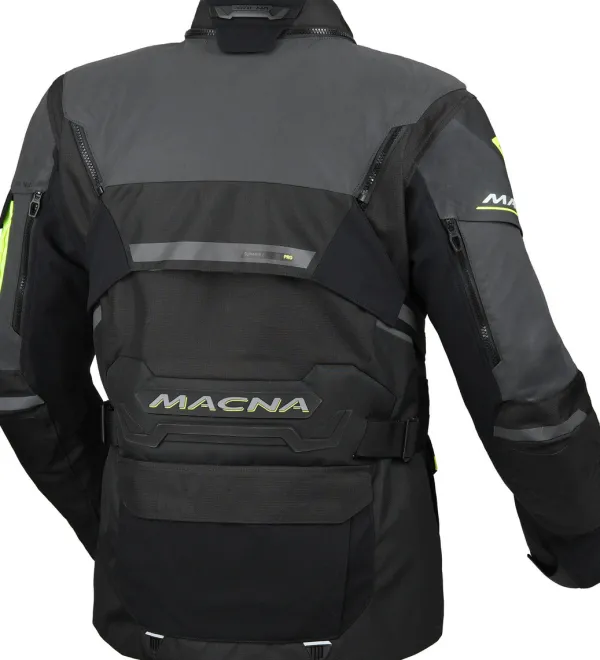 Macna Flexodus Motorjas Night Eye Black/Yellow 187> Motorjassen