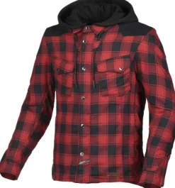 Macna Inland Motorhoodie Red/Black 310> Motorhoodies|Motorjassen