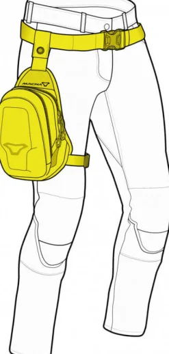 Macna Leg Bag Extended Black> Heup- En Beentassen