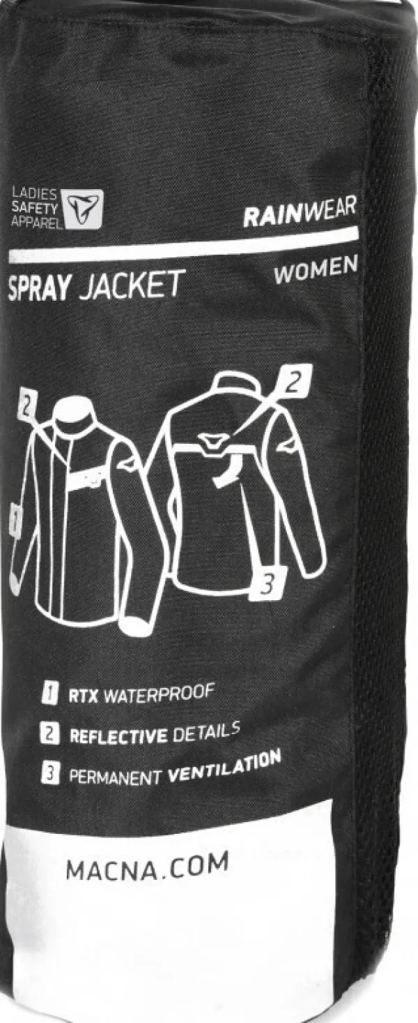 Macna Spray Jacket Ladies Black> Regenkleding