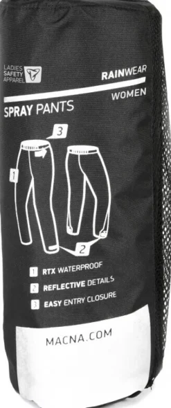 Macna Spray Pants Ladies Black> Regenkleding