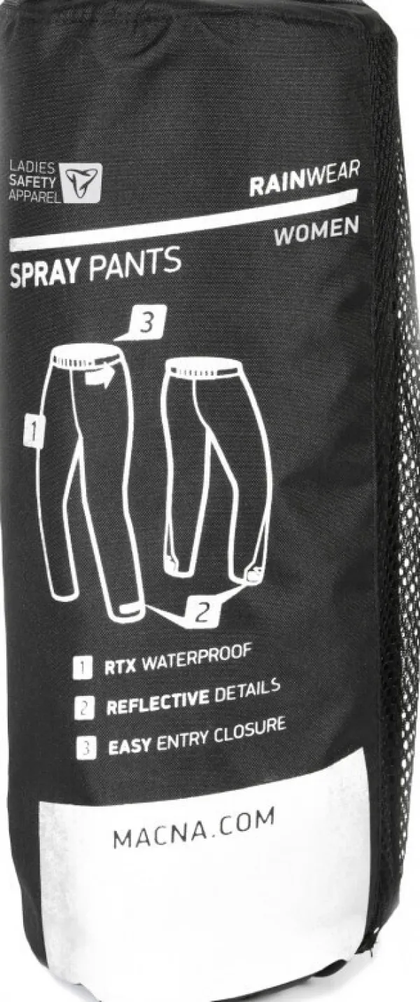 Macna Spray Pants Ladies Black> Regenkleding