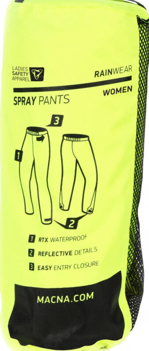 Macna Spray Pants Ladies Fluo yellow> Regenkleding