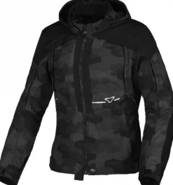 Macna Territor Ladies Motorjas Waterproof Hoodie Black/Grey> Motorjassen