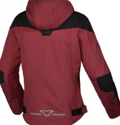 Macna Territor Ladies Motorjas Waterproof Hoodie Red/Black> Motorjassen