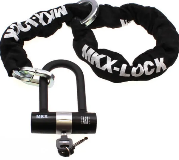 MKX Ketting Slot Art4 120cm met ring (Lang U-Lock)> Motorsloten