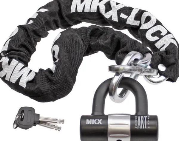 MKX Ketting Slot Art3 90cm met ring (U-Lock)> Motorsloten