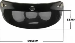 MKX Zonneklep 195mm Zwart> Vizieren