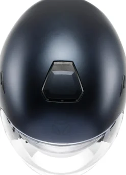 Momo AERO Mono Matt Deep Blue/Anthracite 006> Jethelmen|Helmen Met Zonnevizier