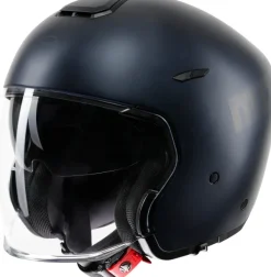 Momo AERO Mono Matt Deep Blue/Anthracite 006> Jethelmen|Helmen Met Zonnevizier