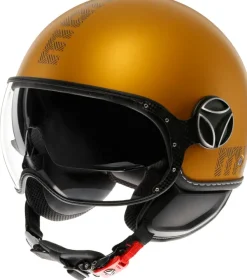 Momo FGTR Evo Hip Matt Ocra/Grey 010> Jethelmen|Helmen Met Zonnevizier