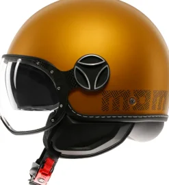 Momo FGTR Evo Hip Matt Ocra/Grey 010> Jethelmen|Helmen Met Zonnevizier