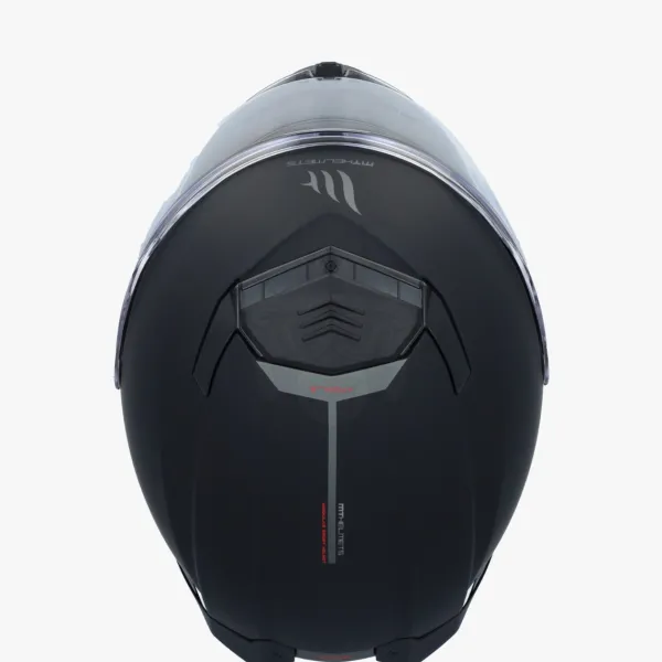 MT Atom 2 SV Mat Zwart> Systeemhelmen|Helmen Met Zonnevizier