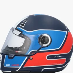 MT Jarama SV Baux Mat Blauw/Rood> Integraalhelmen|Race Helmen