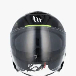MT Jet Thunder 3 SV Bow Black/Yellow> Jethelmen|Helmen Met Zonnevizier