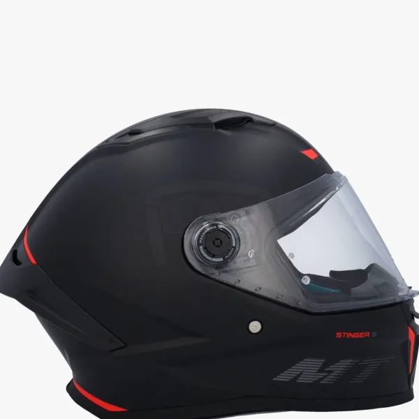 MT Stinger 2 Mat Zwart> Integraalhelmen|Race Helmen