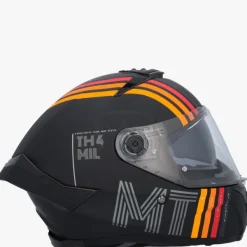 MT Thunder 4 SV Mil Mat Zwart> Integraalhelmen|Helmen Met Zonnevizier