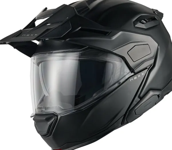 NEXX X.LIFECOUNTRY Plain Matt Black> Adventure Helmen|Systeemhelmen