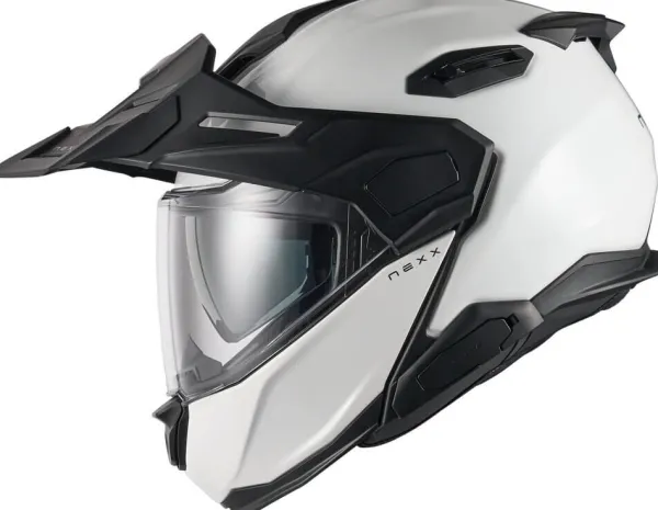 NEXX X.LIFECOUNTRY Plain White> Adventure Helmen|Systeemhelmen