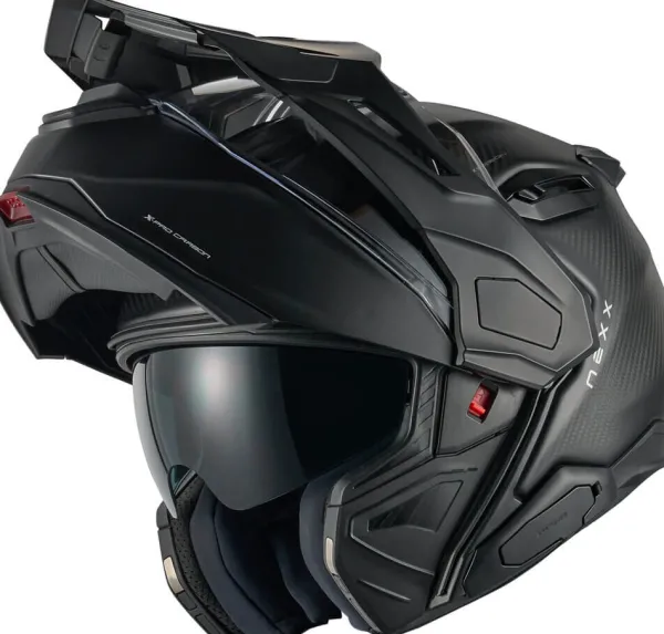 NEXX X.LIFECOUNTRY Zero Pro Matt Carbon> Adventure Helmen|Helmen Met Zonnevizier