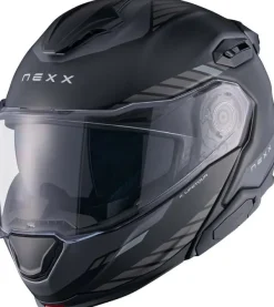 NEXX X.LIFETOUR Globe Matt Black/Grey> Systeemhelmen|Helmen Met Zonnevizier