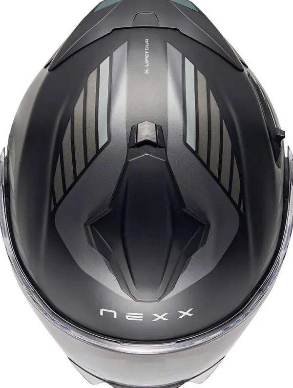 NEXX X.LIFETOUR Globe Matt Black/Grey> Systeemhelmen|Helmen Met Zonnevizier