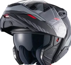 NEXX X.LIFETOUR Globe Matt Black/Red> Systeemhelmen|Helmen Met Zonnevizier