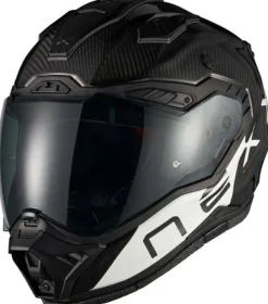 NEXX X.RALLY Gravix Carbon/White> Integraalhelmen|Bluetooth Helmen