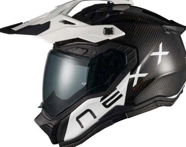 NEXX X.RALLY Gravix Carbon/White> Integraalhelmen|Bluetooth Helmen