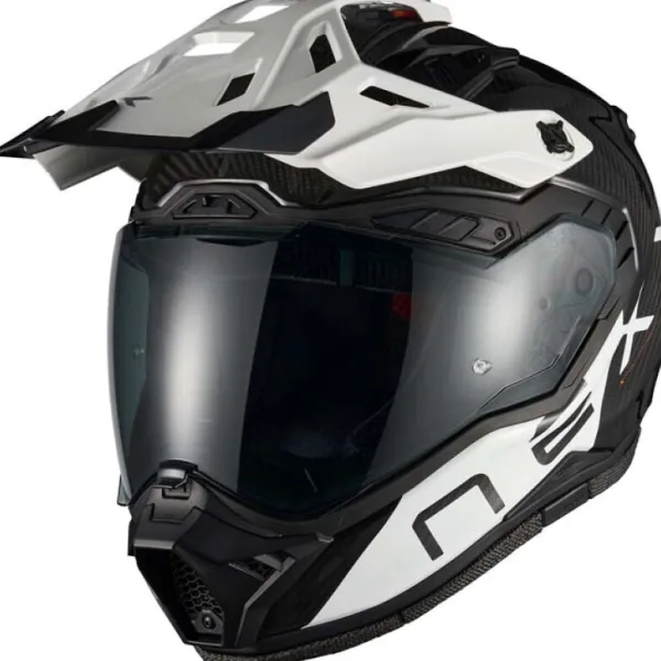 NEXX X.RALLY Gravix Carbon/White> Integraalhelmen|Bluetooth Helmen