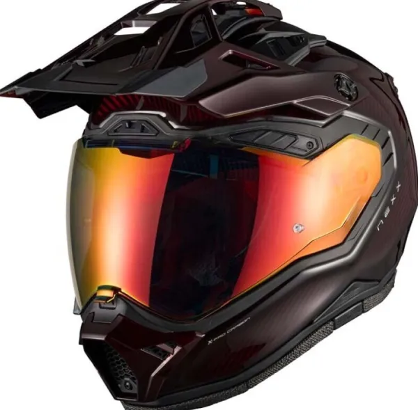 NEXX X.RALLY Namib Carbon Red> Integraalhelmen|Bluetooth Helmen