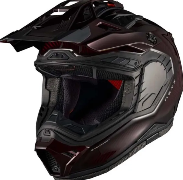 NEXX X.RALLY Namib Carbon Red> Integraalhelmen|Bluetooth Helmen