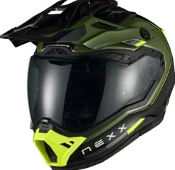 NEXX X.RALLY Raid Green/Neon Yellow> Integraalhelmen|Bluetooth Helmen
