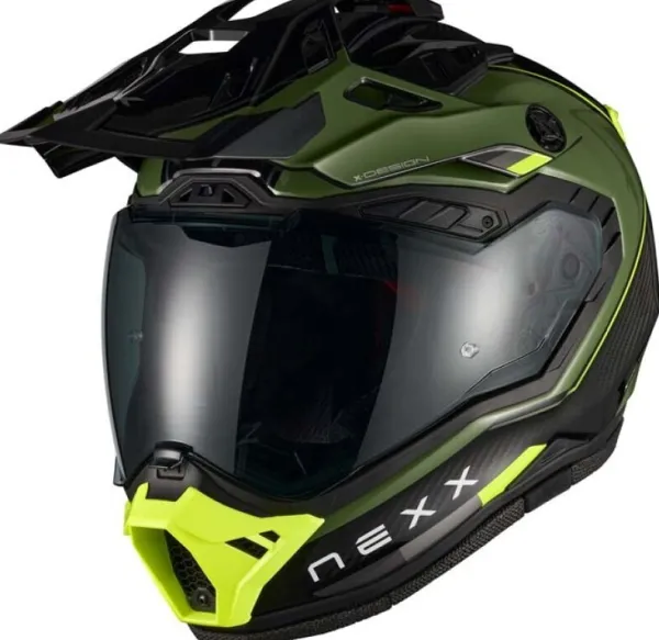 NEXX X.RALLY Raid Green/Neon Yellow> Integraalhelmen|Bluetooth Helmen
