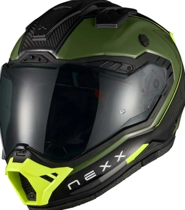 NEXX X.RALLY Raid Green/Neon Yellow> Integraalhelmen|Bluetooth Helmen
