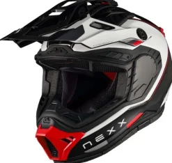 NEXX X.RALLY Raid White/Red> Integraalhelmen|Bluetooth Helmen