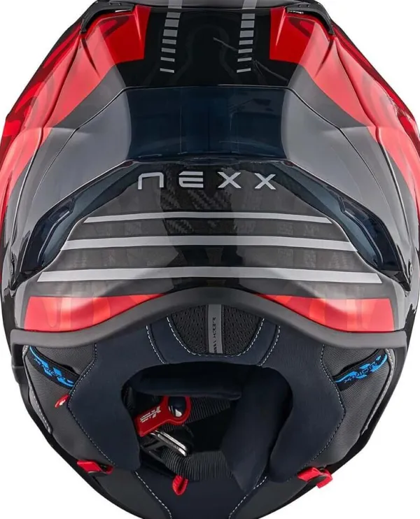 NEXX X.R3R Swirl Red> Integraalhelmen|Bluetooth Helmen