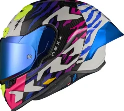 NEXX X.R3R Ziger Purple/Blue> Integraalhelmen|Bluetooth Helmen