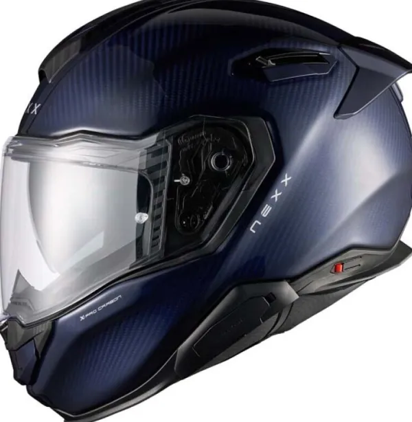 NEXX X.TR Atlantic Carbon Blue> Integraalhelmen|Bluetooth Helmen